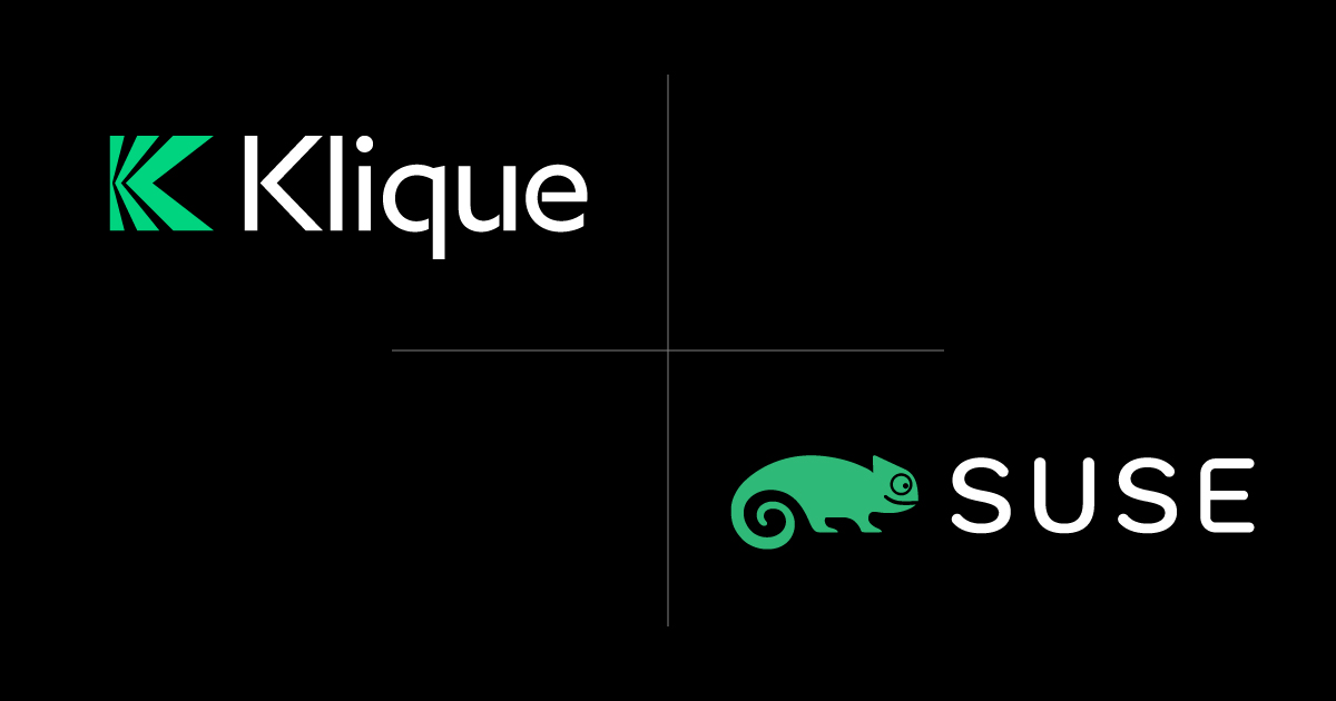 Klique and SUSE logos
